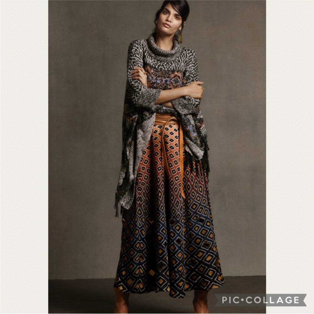NWT Anthropologie Pilcro Magda Knit Poncho - Picture 3 of 15